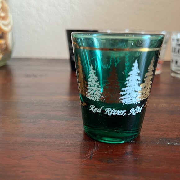 VTG Shot Glass Lot of 6 US Destinations Souvenirs New York Twin Towers Alcatraz - Picture 5 of 9